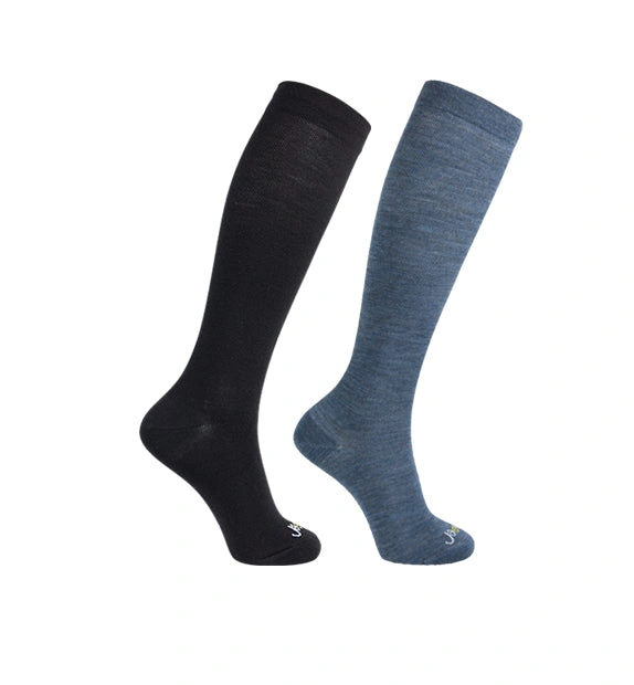 Cozy Luxe Merino Wool Compression Socks 2-Pack Everyday Comfort